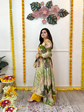 Mehndi foil printed skirt set - kasumi.in
